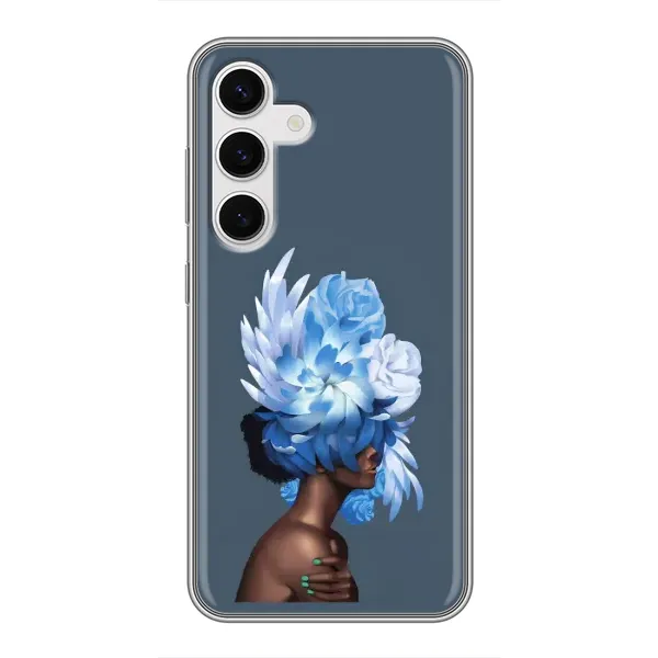 Чехол с принтом «Цветы на голове» для Samsung Galaxy S24 Чехол с принтом «Цветы на голове» для Samsung Galaxy S24