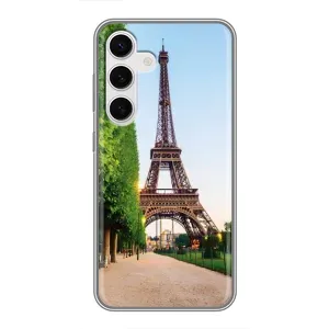 Чехол Эйфелева Башня для Samsung Galaxy S24 - (AlphaPrint) (Дорога в Париж)
