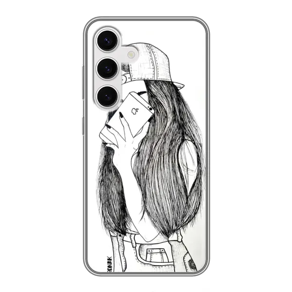 Чохол з принтом «Фото дівчини» для Samsung Galaxy S24
