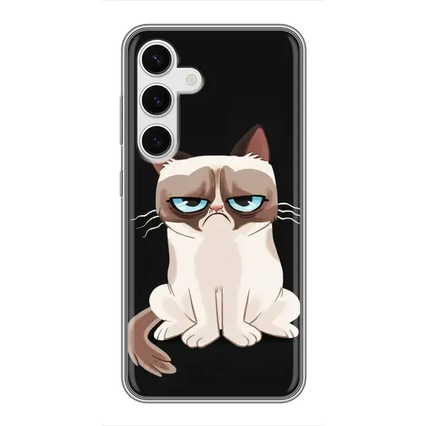 Чехол с принтом «Грустный кот» для Samsung Galaxy S24 Чехол с принтом «Грустный кот» для Samsung Galaxy S24