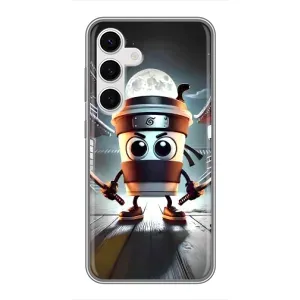 Чохол з мемом Тралалело тралала на Samsung Galaxy S24 (Капучіно асасіно)