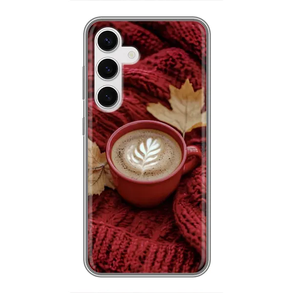 Чохол з принтом «Кава на ковдрі» для Samsung Galaxy S24