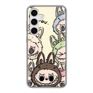 Чохол з Лабубу на Samsung Galaxy S24 (Золота мавпа Bored Ape)