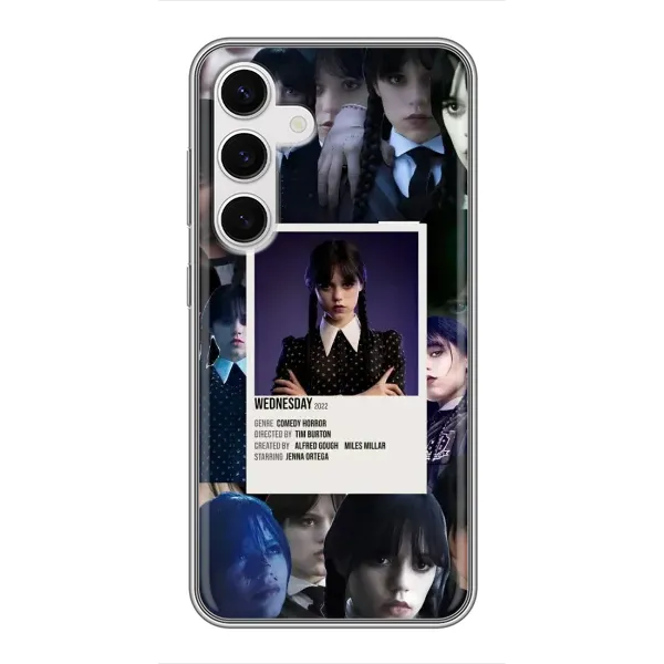 Чехол с принтом «коллаж Уэнздей» для Samsung Galaxy S24