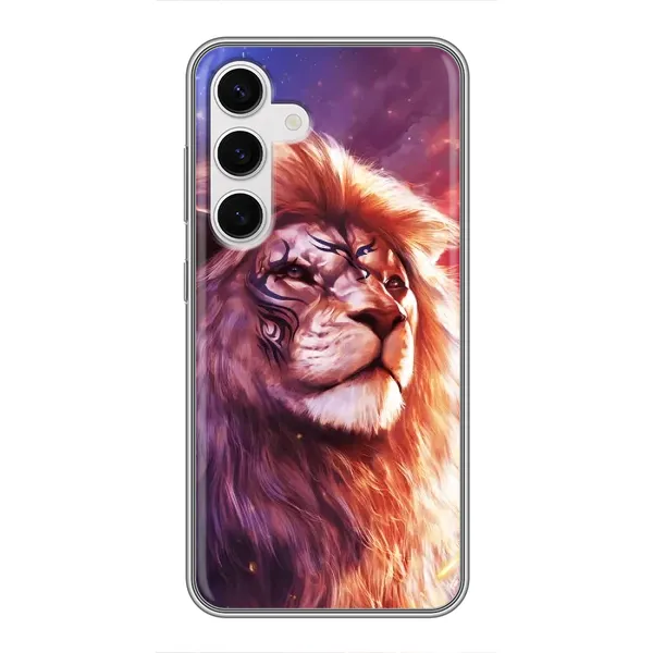 Чохол з принтом «Красочний Лев» для Samsung Galaxy S24 Чохол з принтом «Красочний Лев» для Samsung Galaxy S24