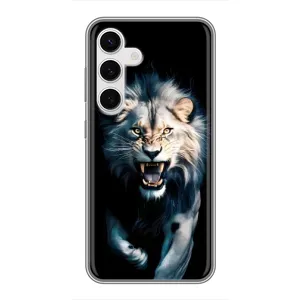 Чохол з картинкою 'Хижаки' для Samsung Galaxy S24 (Лев у темряві)