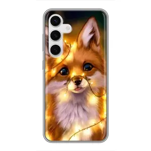 Чохли з картинкою Лисичка для Samsung Galaxy S24 (VPrint) (Лисичка в гірляндах)