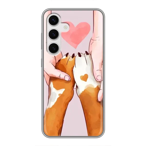 Чехол с принтом «Любовь к собакам» для Samsung Galaxy S24