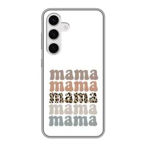 Чохол з принтом «Текстовий колаж мама» для Samsung Galaxy S24