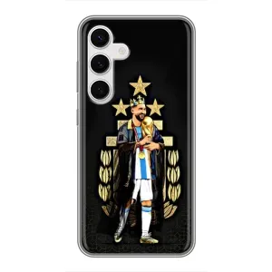 Чехлы для Samsung Galaxy S24 (Leo чемпион) (AlphaPrint) (Месси Король)