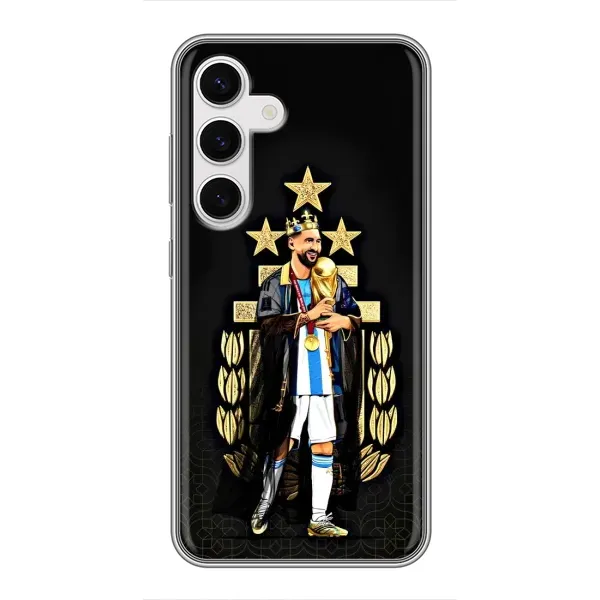 Чехол с принтом «Месси Король» для Samsung Galaxy S24