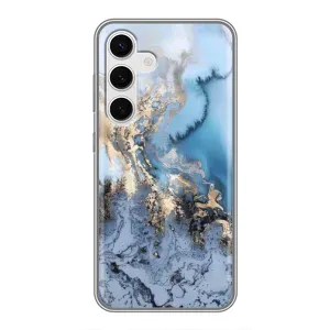 Мраморный чехол на Samsung Galaxy S24 (VPrint) (Нежный мрамор)