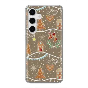 Новорічні, Святкові Чохли для Samsung Galaxy S24 - 2024 год (Новорічні пряники)