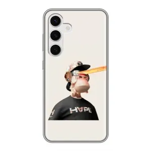 Чехлы с Обезьянами NFT для Samsung Galaxy S24 (AlphaPrint) (обезьяна NFT в очках)