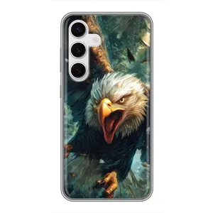 Чохол з картинкою 'Хижаки' для Samsung Galaxy S24 (Орел у польоті)
