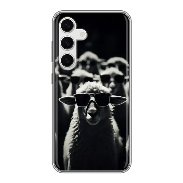Чохол з принтом «Овечка в окулярах» для Samsung Galaxy S24 Чохол з принтом «Овечка в окулярах» для Samsung Galaxy S24