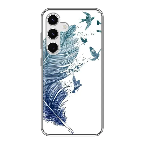 Чохол з принтом «Перо» для Samsung Galaxy S24 Чохол з принтом «Перо» для Samsung Galaxy S24
