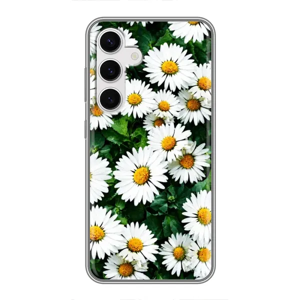 Чохол з принтом «Ромашки» для Samsung Galaxy S24 Чохол з принтом «Ромашки» для Samsung Galaxy S24