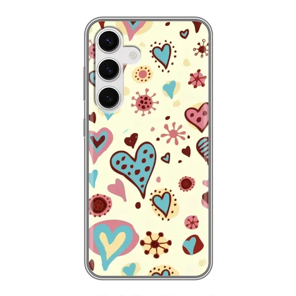 Чехол с принтом «Сердечки» для Samsung Galaxy S24 Чехол с принтом «Сердечки» для Samsung Galaxy S24