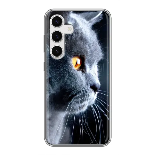 Чохол з принтом «Сірий Кіт» для Samsung Galaxy S24 Чохол з принтом «Сірий Кіт» для Samsung Galaxy S24