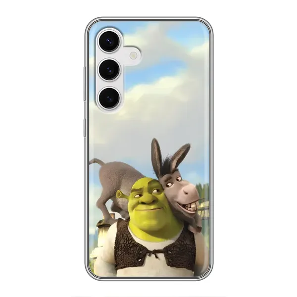 Чохол з принтом «Шрек та Осел» для Samsung Galaxy S24 Чохол з принтом «Шрек та Осел» для Samsung Galaxy S24