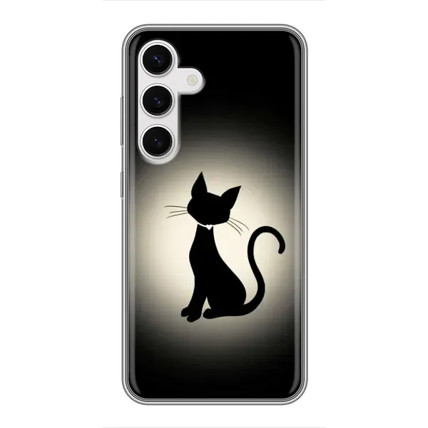 Чехол с принтом «Силуэт котика» для Samsung Galaxy S24 Чехол с принтом «Силуэт котика» для Samsung Galaxy S24