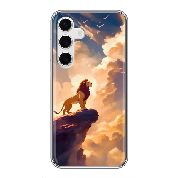 Чохол з принтом «Сімба на скелі» для Samsung Galaxy S24 Чохол з принтом «Сімба на скелі» для Samsung Galaxy S24