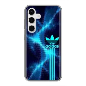 Чохли Адидас для Samsung Galaxy S24 (AlphaPrint) (Синій Адідас)