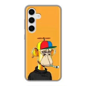 Чехлы с Обезьянами NFT для Samsung Galaxy S24 (AlphaPrint) (Скучающая Обезьяна NFT)