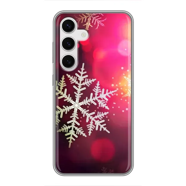 Чохол з принтом «Сніжинка» для Samsung Galaxy S24 Чохол з принтом «Сніжинка» для Samsung Galaxy S24