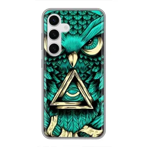 Чохол з пташками на Samsung Galaxy S24 (VPrint) (Сова з оком)