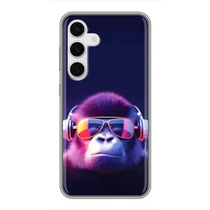 Чохол з Мавпами Samsung Galaxy S24 - (AlphaPrint) (Стильна мавпа)