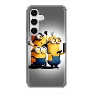 Чехол с принтом «Три миньона» для Samsung Galaxy S24