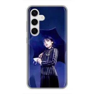 Чохли Венсдей на Samsung Galaxy S24 Уенсдей (AlphaPrint) (Венздей з парасолькою)