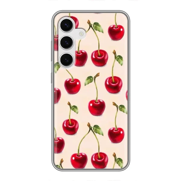 Чохол з принтом «Черешня» для Samsung Galaxy S24 Чохол з принтом «Черешня» для Samsung Galaxy S24