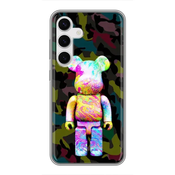 Чехол с принтом «Яркий Bearbrick» для Samsung Galaxy S24