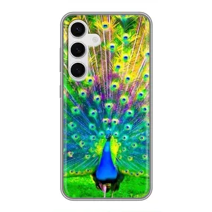 Чохол з пташками на Samsung Galaxy S24 (VPrint) (Яскравий Павлин)