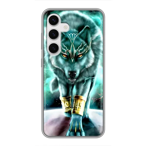Чохол з принтом «Яскравий вовк» для Samsung Galaxy S24 Чохол з принтом «Яскравий вовк» для Samsung Galaxy S24