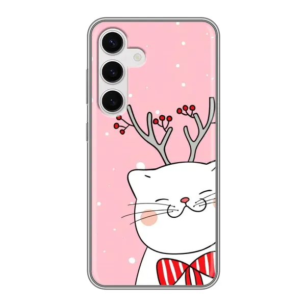 Чохол з принтом «Зимовий кіт» для Samsung Galaxy S24 Чохол з принтом «Зимовий кіт» для Samsung Galaxy S24
