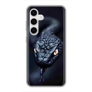 Чохол з картинкою 'Хижаки' для Samsung Galaxy S24 (Чорна змія)