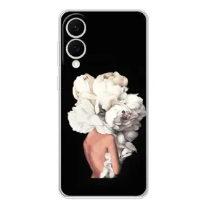 Чехлы (ART) Цветы на Samsung Galaxy S25 Edge (VPrint) (Белые цветы)