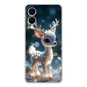 Яскравий чохол для Samsung Galaxy S25 Edge з Зимові Оленята (Блискуче оленятко)