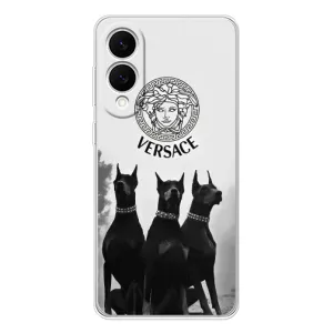 Чехлы VERSACE для Самсунг Галакси С25 Эдж (PREMIUMPrint) (Доберман Версаче)