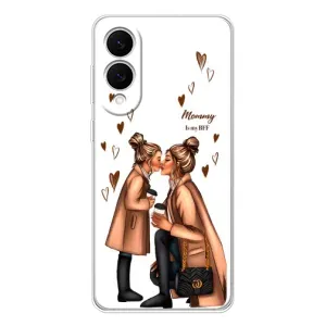 Чехол с печатью для Samsung Galaxy S25 Edge - (Мама с ребенком) (AlphaPrint) (Дочка и мама)