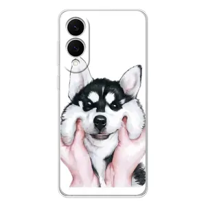 Чехлы с собаками для Samsung Galaxy S25 Edge (VPrint) (Довольный Хаски)