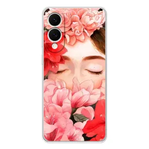 Чехлы (ART) Цветы на Samsung Galaxy S25 Edge (VPrint) (Глаза в цветах)