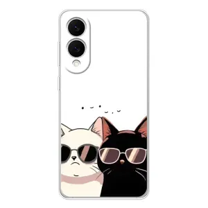 Чехол с рисунком кот на Samsung Galaxy S25 Edge (Коты в очках)