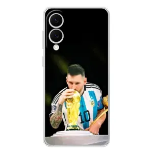 Чехлы для Samsung Galaxy S25 Edge (Leo чемпион) (AlphaPrint) (Кубок Месси)