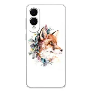 Чехлы с картинкой Лисички для Samsung Galaxy S25 Edge (VPrint) (Лисичка в цветочках)
