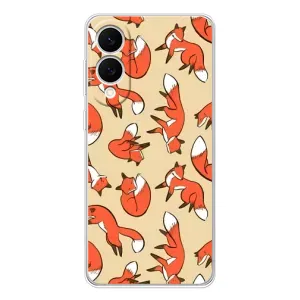 Чехлы с картинкой Лисички для Samsung Galaxy S25 Edge (VPrint) (Лисички)
